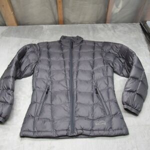 GoLite Down Jacket Women Medium Grey Insulated Light Pack Quilted Winter Puffers